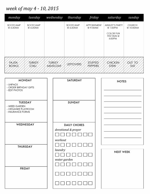 Diy Printable Planner » Jenny Collier Blog