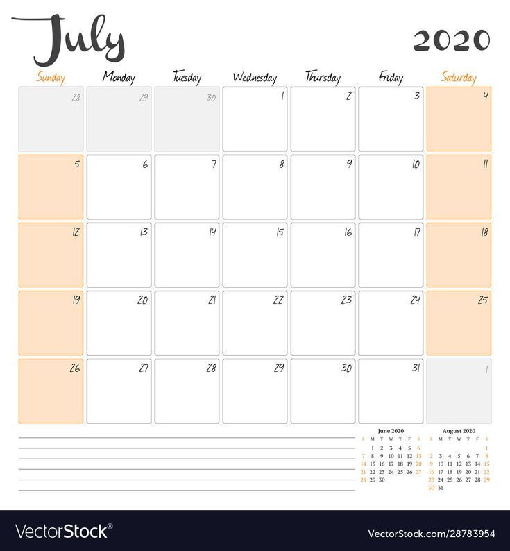 Free Calendar 2020 Printable July - Google Search