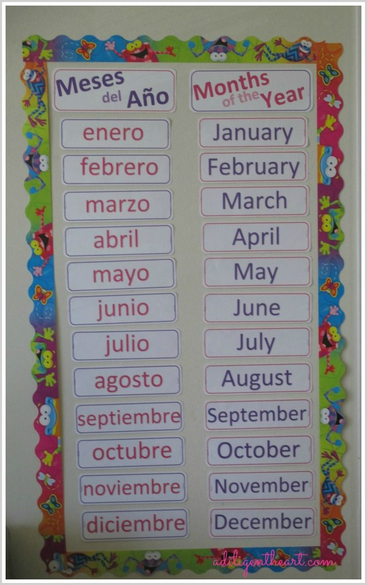 {Free} Calendar Printables (English And Spanish