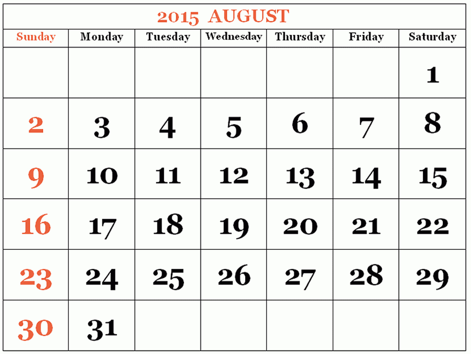 Free Printable Calendar 2021: Free Printable Calendar August