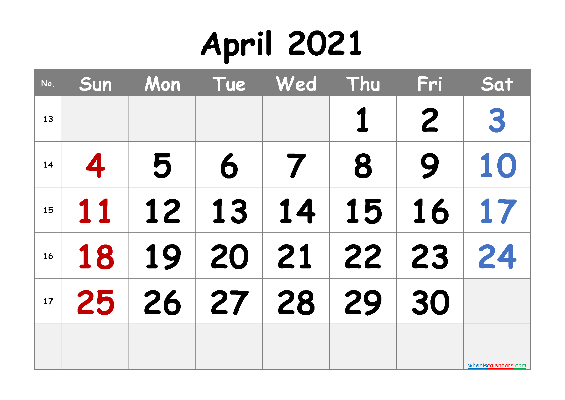 Free Printable Calendar April 2021 2022 And 2023 And More