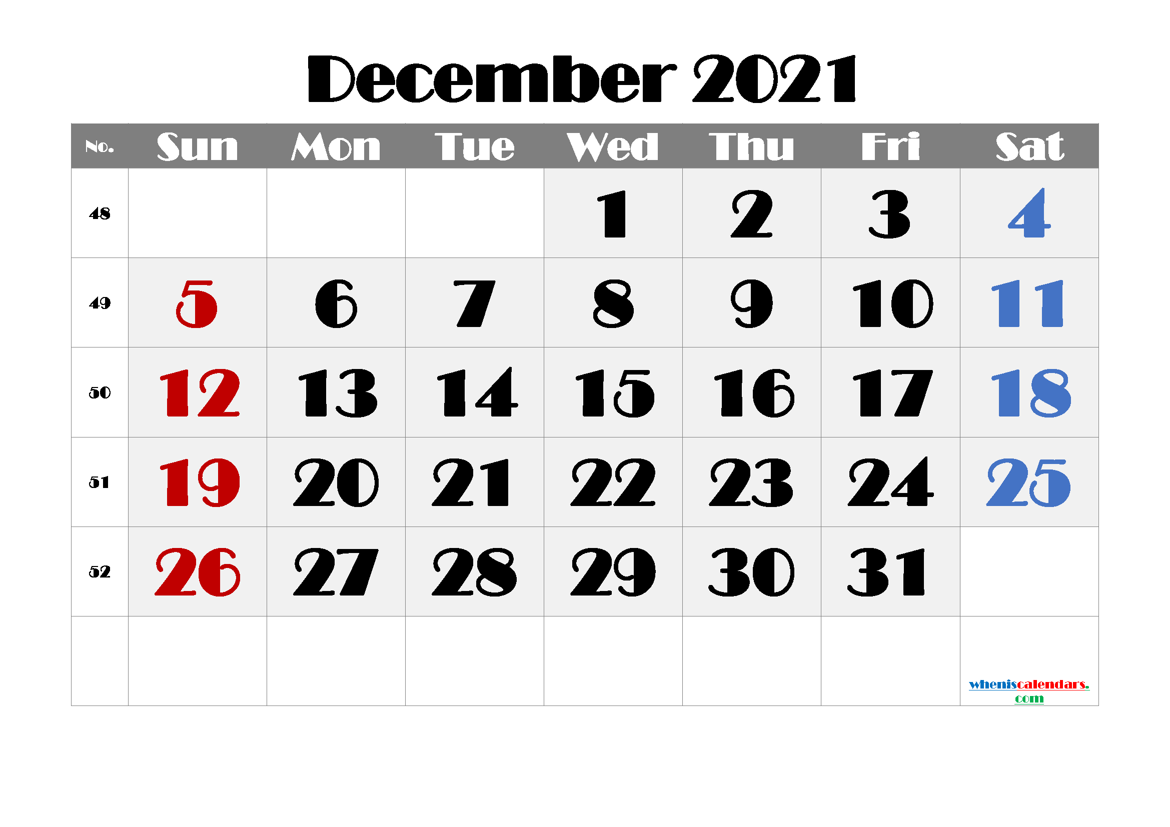 Free Printable Calendar December 2021 2022 And 2023 - Free