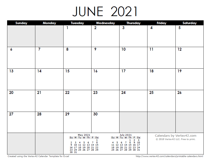 Free Printable Calendar - Printable Monthly Calendars