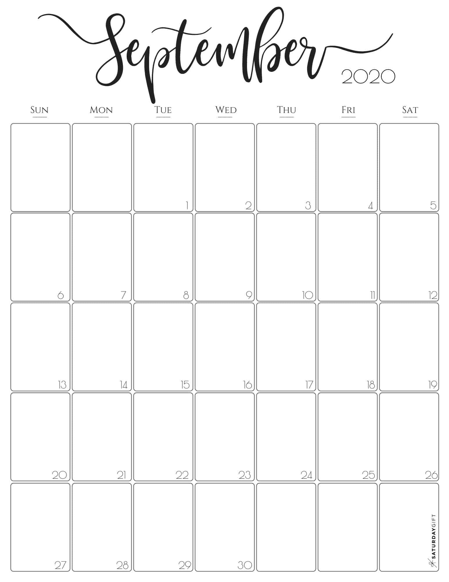 Free Printable September 2021 Calendar - Yearmon