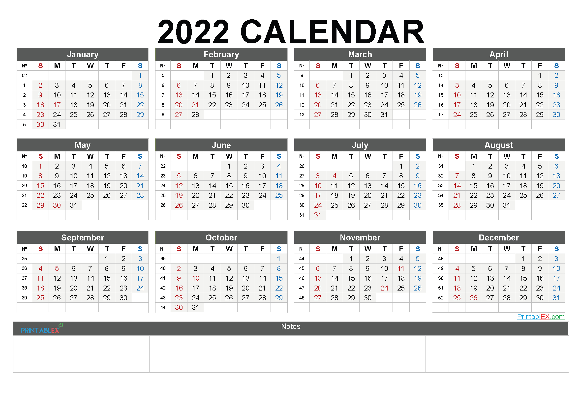Free Printable Yearly Calendar 2021 And 2022 And Further