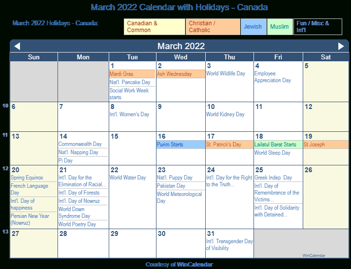 Holy Day Calendar 2022 - April 2022 Calendar