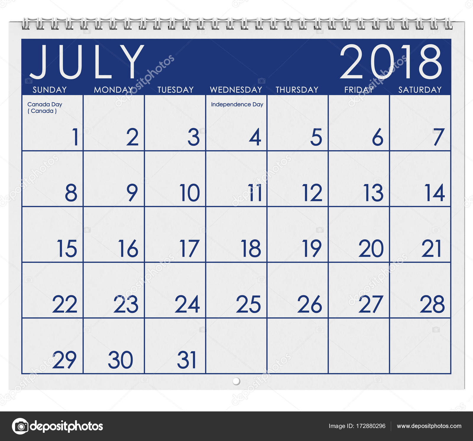 Images: Month Of July | 2018 Calendar: Month Of July With