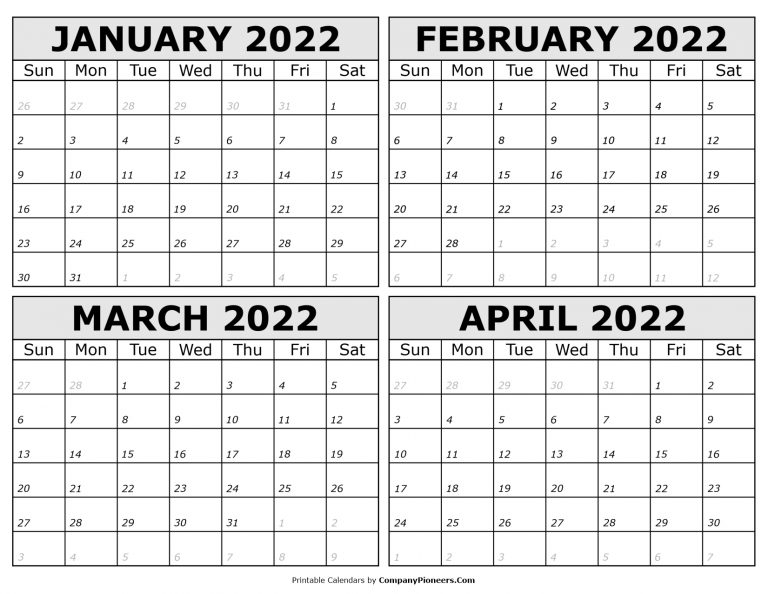 January 2022 Calendar Leaves