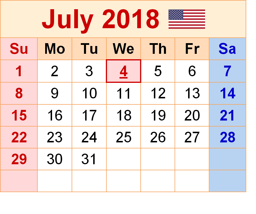 July 2018 Calendar With Uk Holidays - Oppidan Library