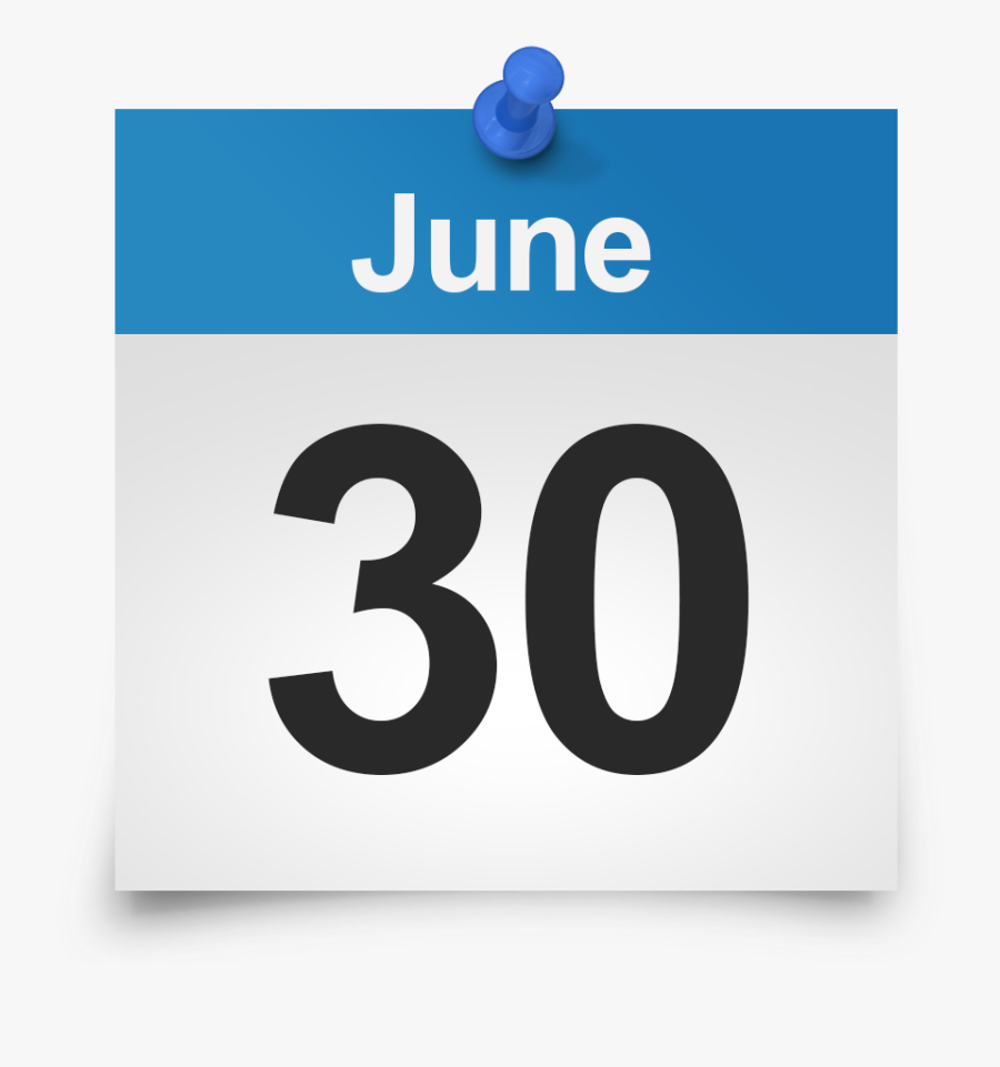 June 30 Calendar Icon Png , Png Download - June 30