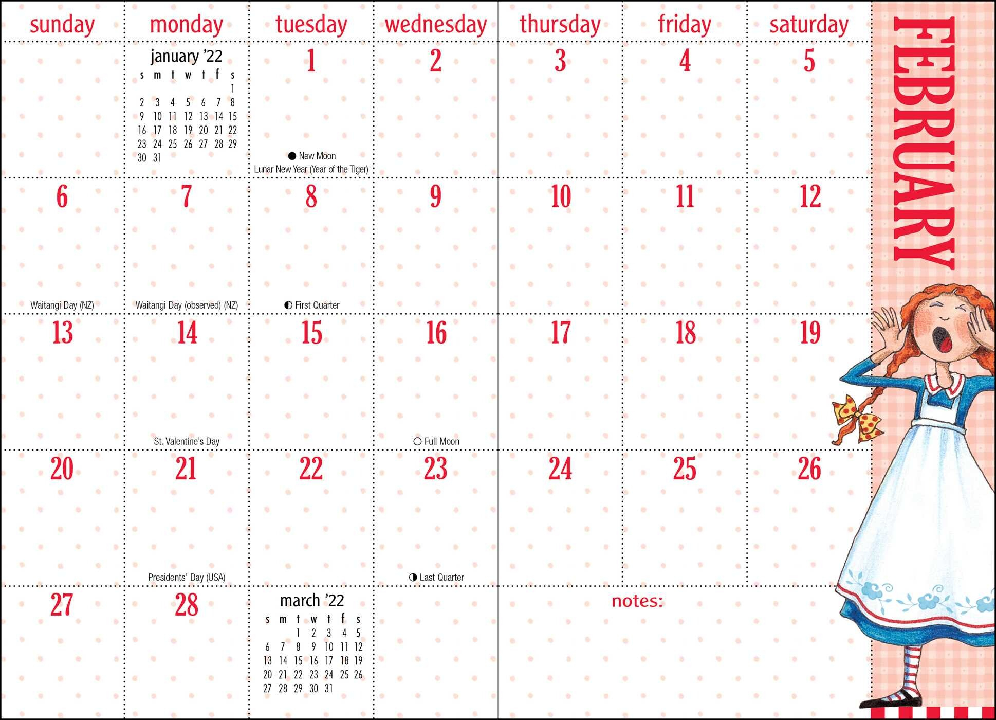 Mary Engelbreit&#039;S 2022 Monthly Pocket Planner Calendar