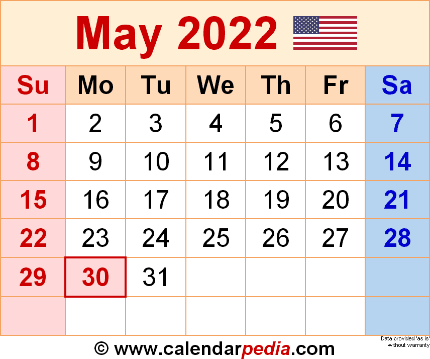 May 2022 Calendar Uk - Latest News Update