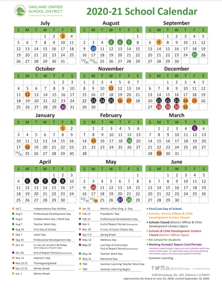 Miami Dade County Public School Calendar 2020 To 2021