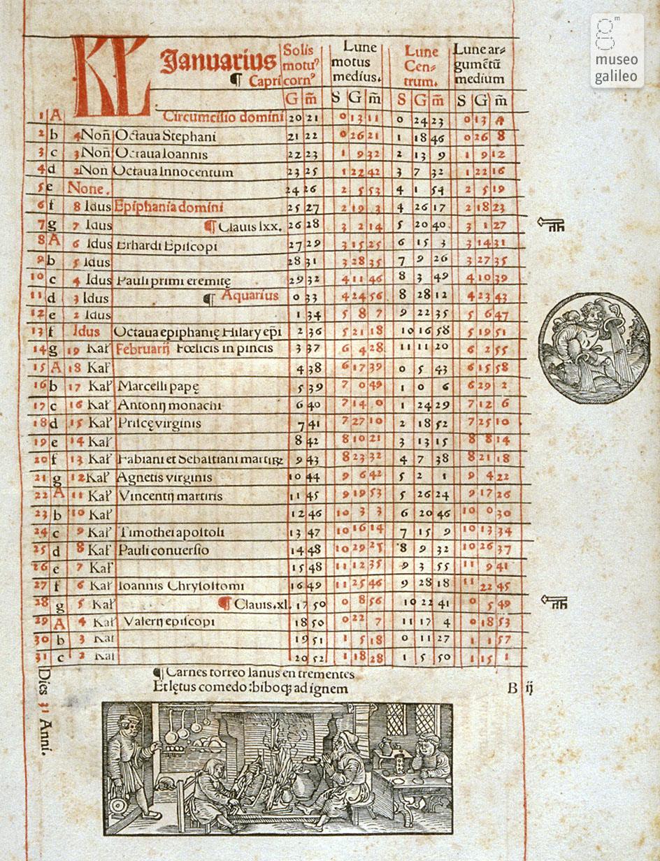 Museo Galileo - Enlarged Image - Julian Calendar