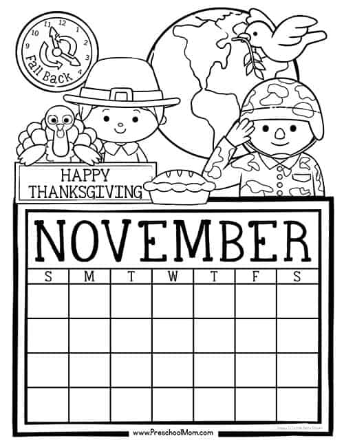 Preschool Monthly Calendar Printables - Preschool Mom