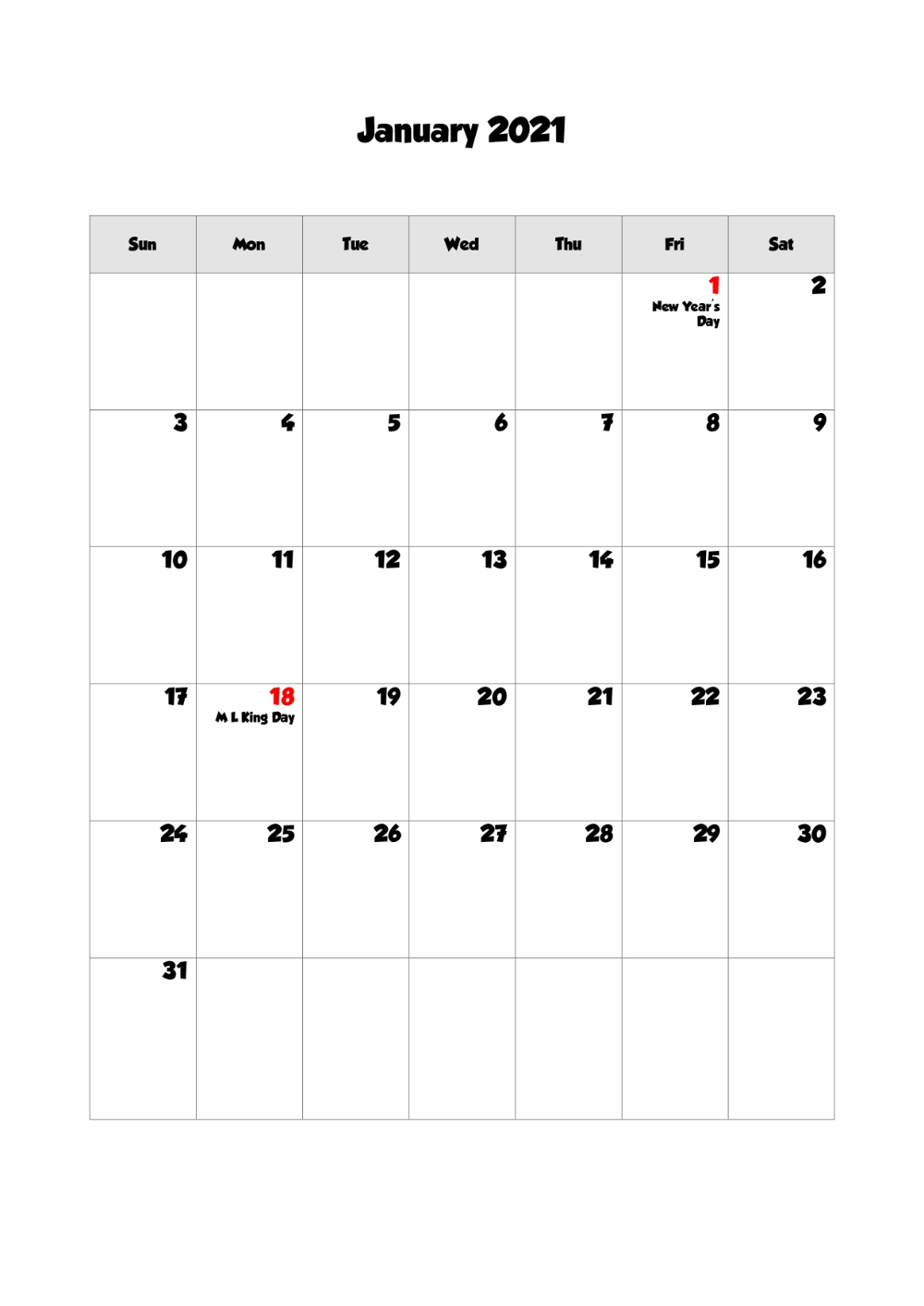 Printable 2022 Monthly Calendar With Us Holidays | Free