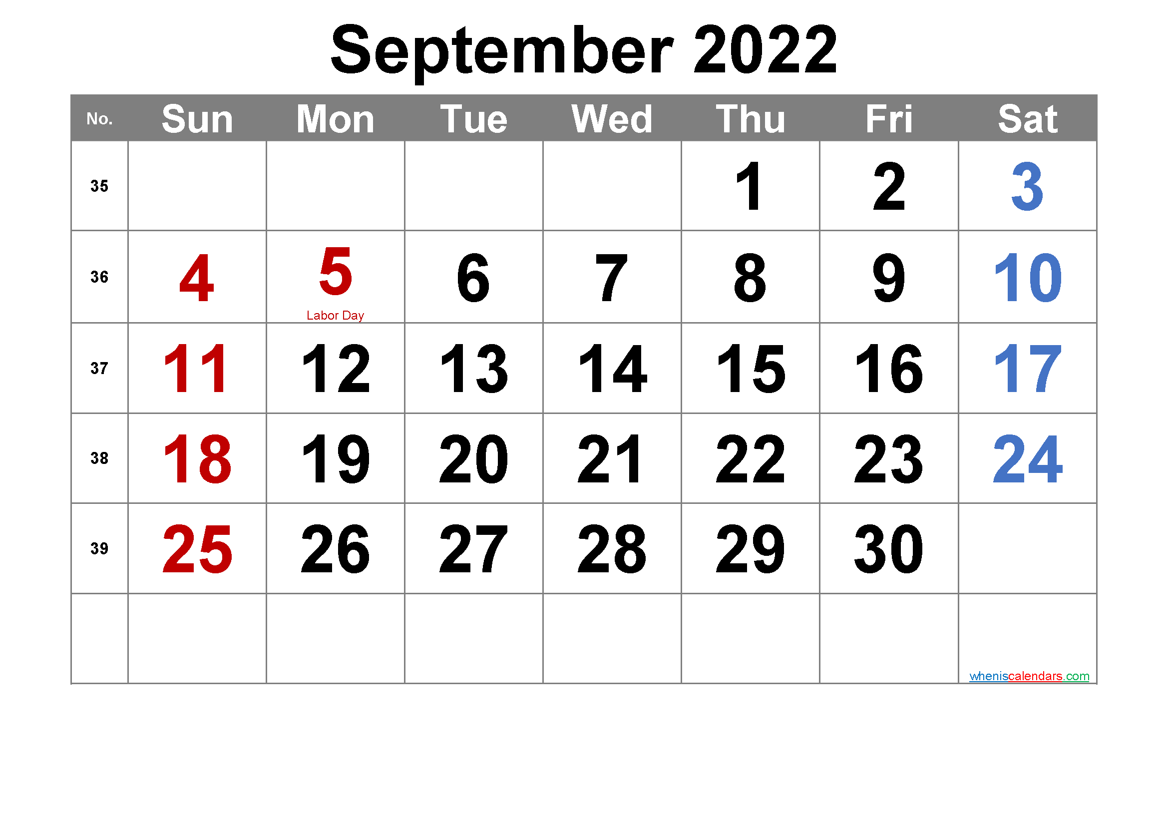 Printable August 2022 Calendar With Holidays - 6 Templates