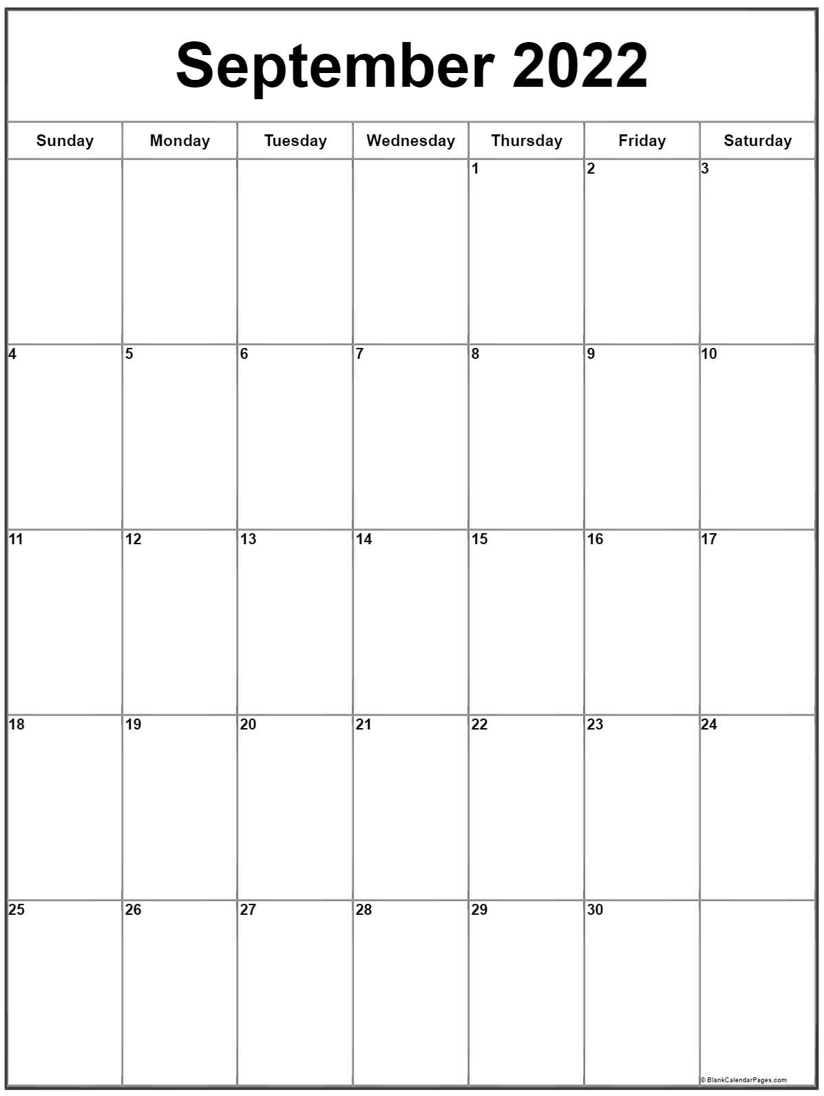 Printable Calendar September 2022 / 20+ September 2022