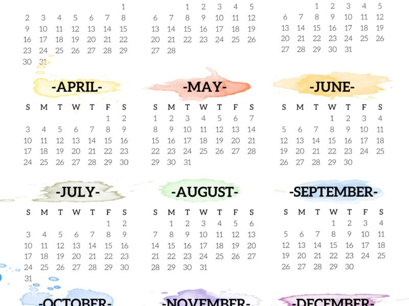 Printable Canadian Calendar 2022 | Free Resume Templates