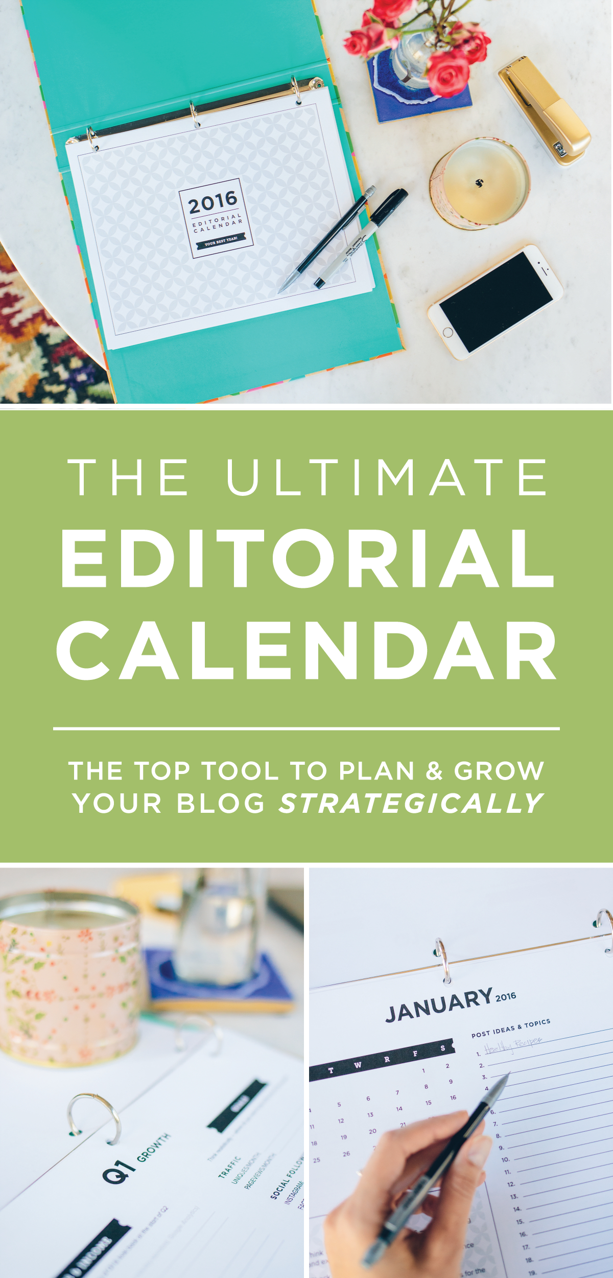 Printable Editorial Calendar For Bloggers | Editorial