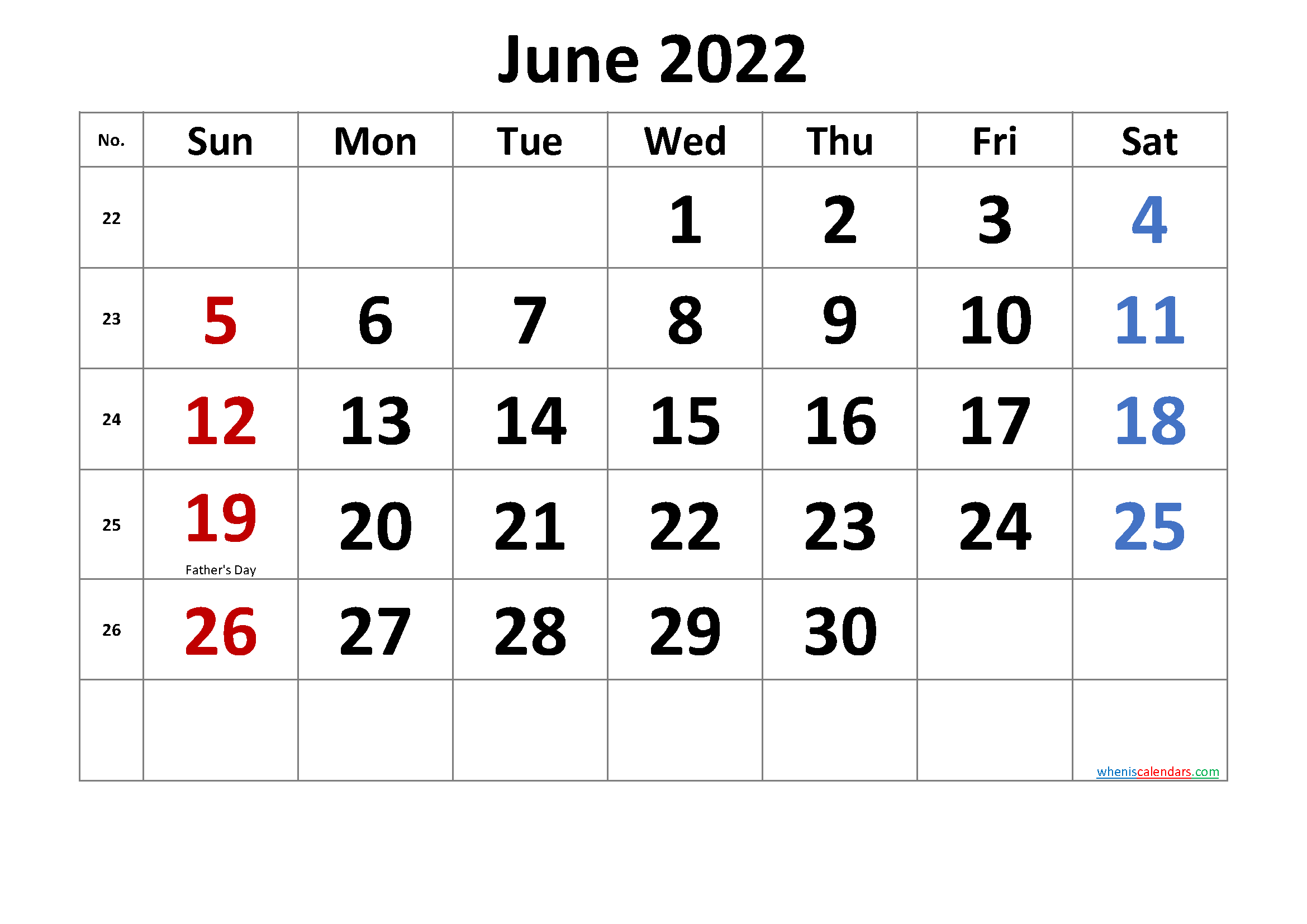 Printable January 2022 Calendar With Holidays - 6