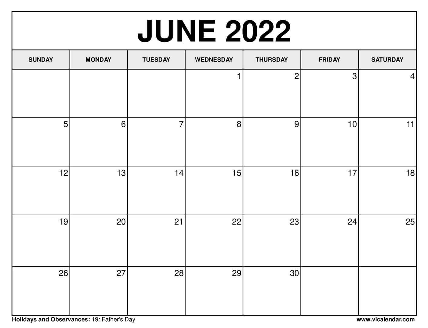 Printable June 2021 Calendar Templates With Holidays