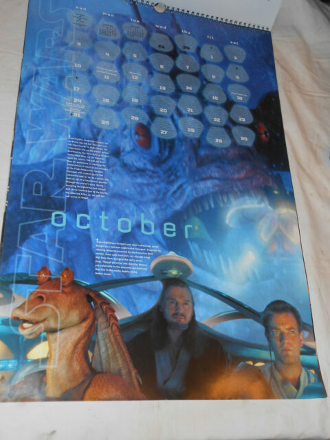 Star Wars Episode 1 Collectors Edition 20 Month Calendar