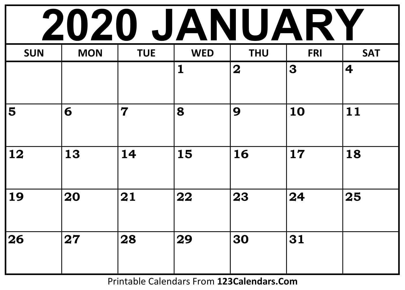 Universal Calendars You Can Edit Online In 2020